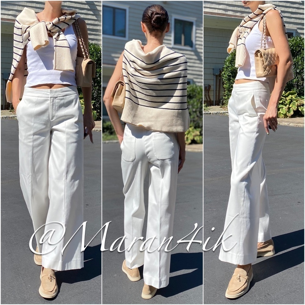 NWOT Everlane Limited Release: The Wide Leg Structure Pant White - Picture 2 of 16